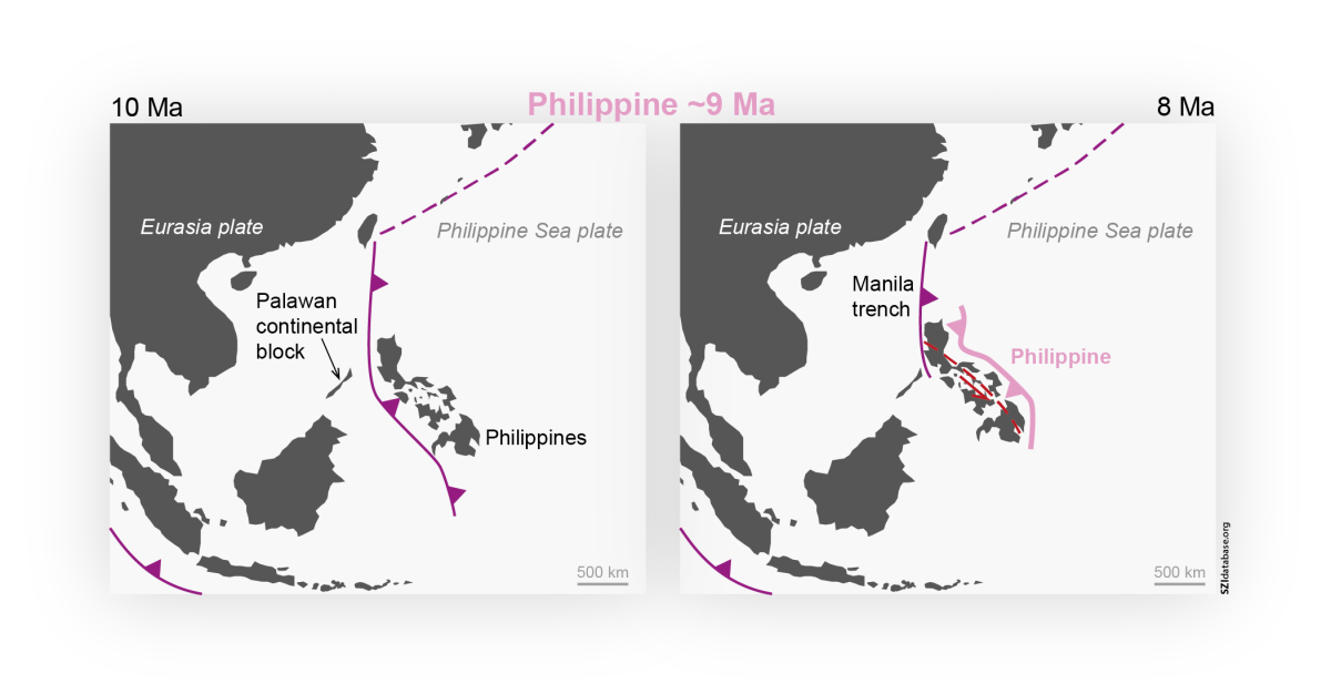 Philippine subduction zone&nbsp;initiation