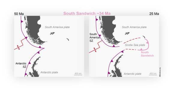 South Sandwich subduction zone&nbsp;initiation